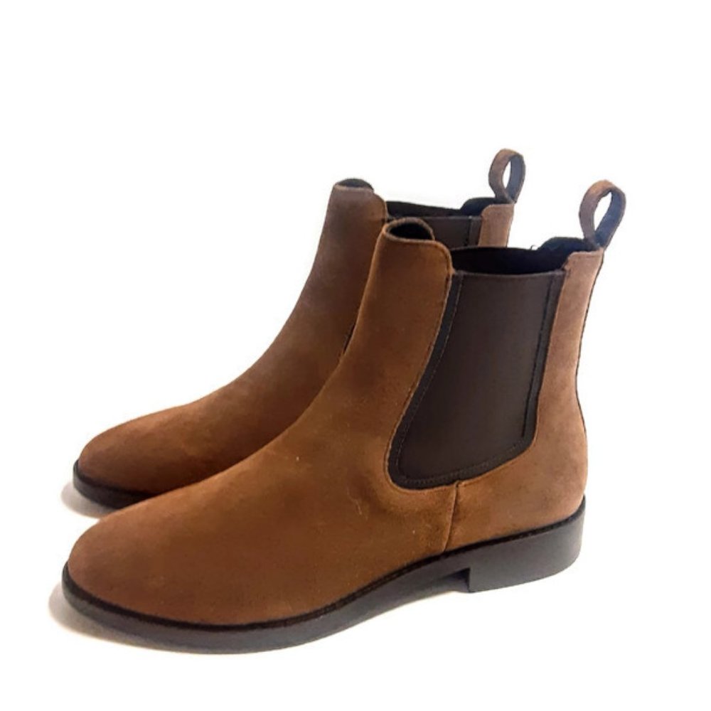 Thursday Boot Company Duchess Chelsea Cognac Suede Boot Size 8.5